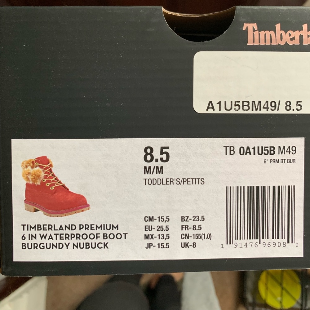 Timberland premium waterproof nubuck boot size 8.5